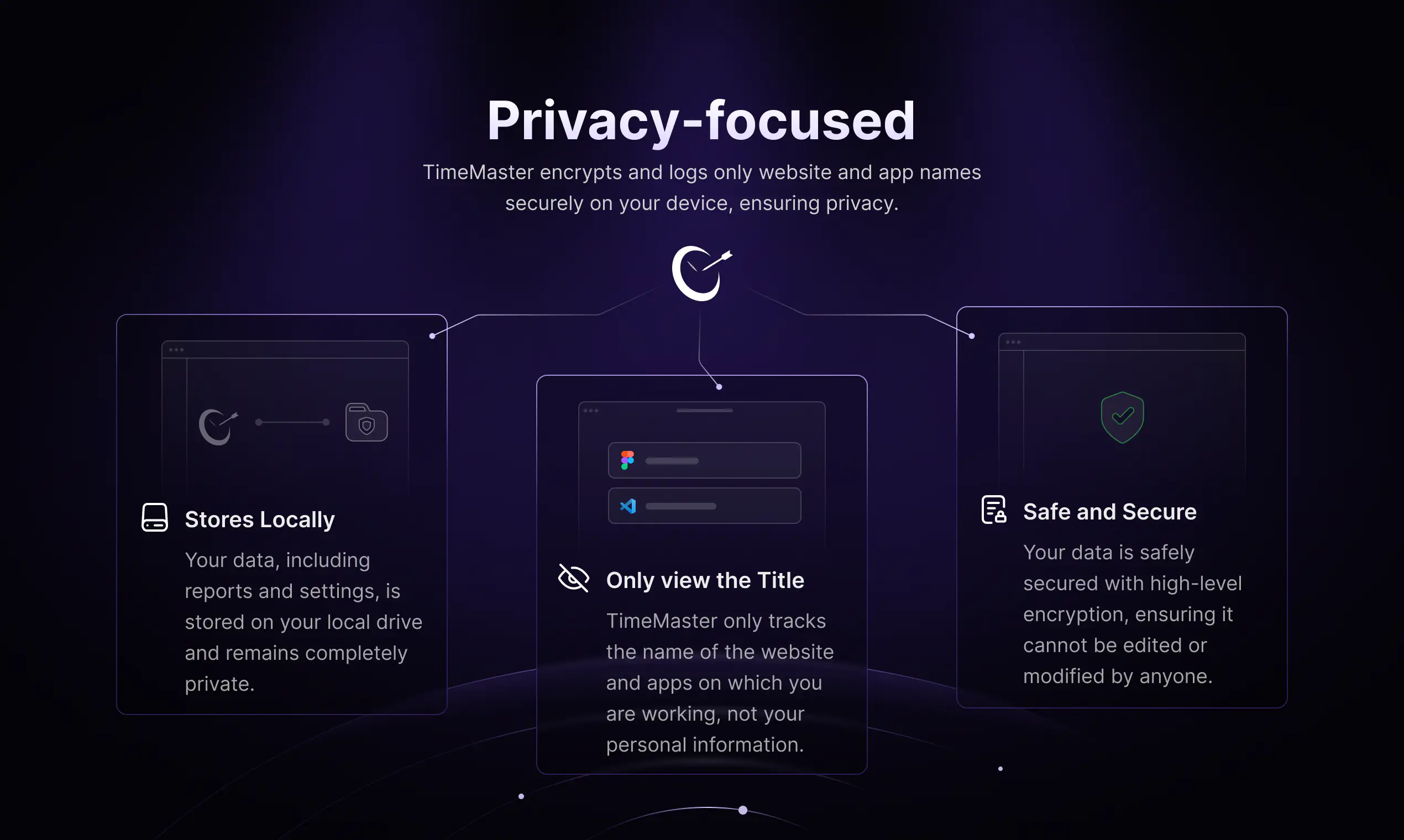 Privacy focused time tracking